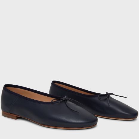 Women's Mansur Gavriel Dream Ballerina Ballet Flats Dark Navy | AU 57M6QN